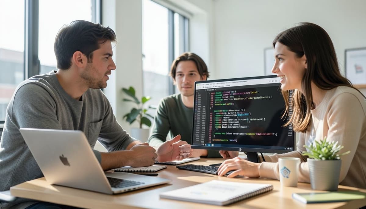 Một terminal hiển thị các mục log JSON có cấu trúc cùng timestamp, ID request, mã trạng thái và thời lượng