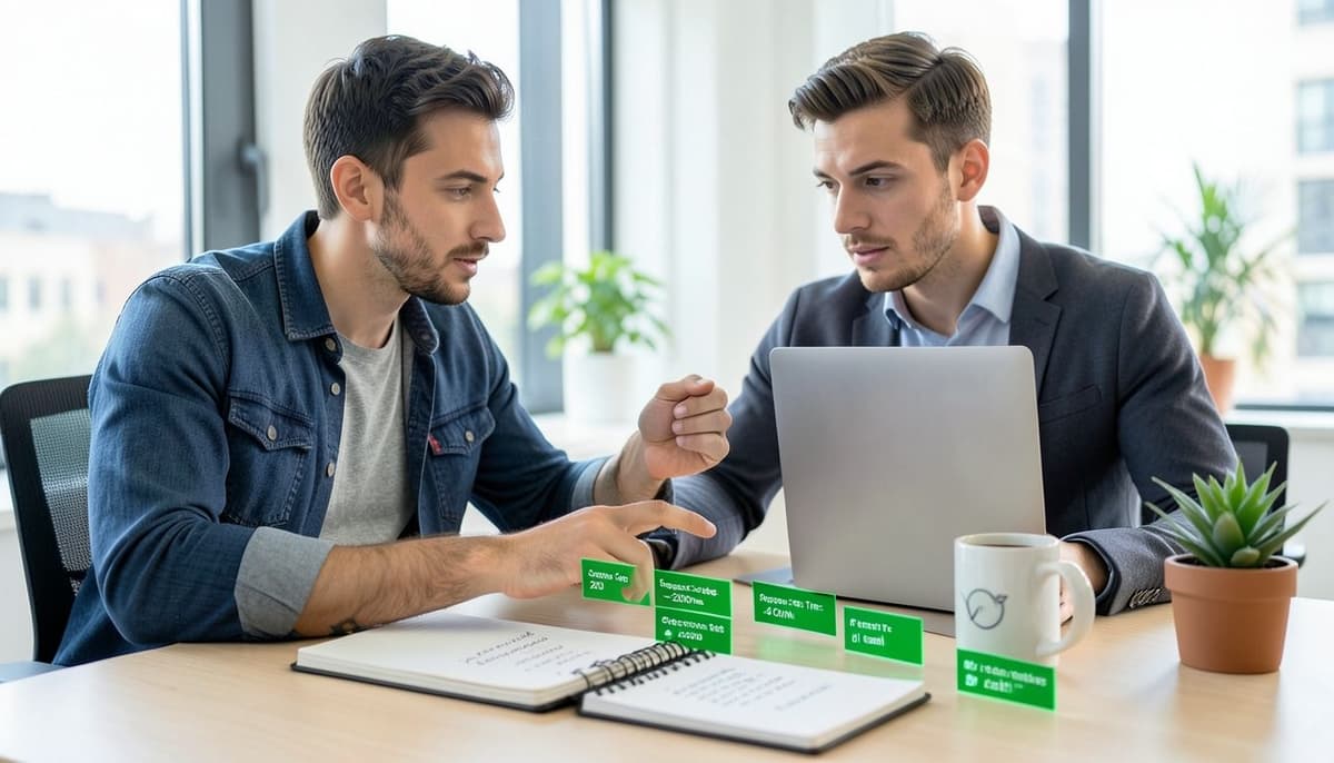 Một lập trình viên đang so sánh nhiều bước kiểm tra API tự động, được hiển thị bằng các chỉ báo kết quả màu xanh