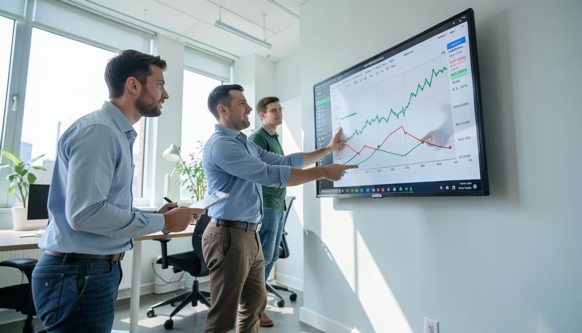 Một dashboard giám sát hiển thị biểu đồ độ trễ API đang tăng לצד dòng thời gian của request