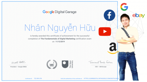 Chứng chỉ Marketing digital google nguyễn hữu nhân