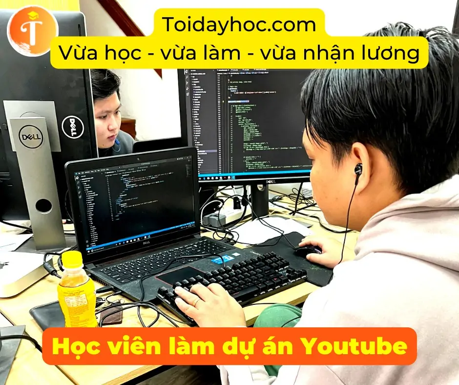 Khóa học lập trình vừa học vừa làm vừa nhận lương tại trung tâm Toidayhoc